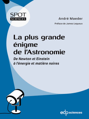 cover image of La plus grande énigme de l'astronomie